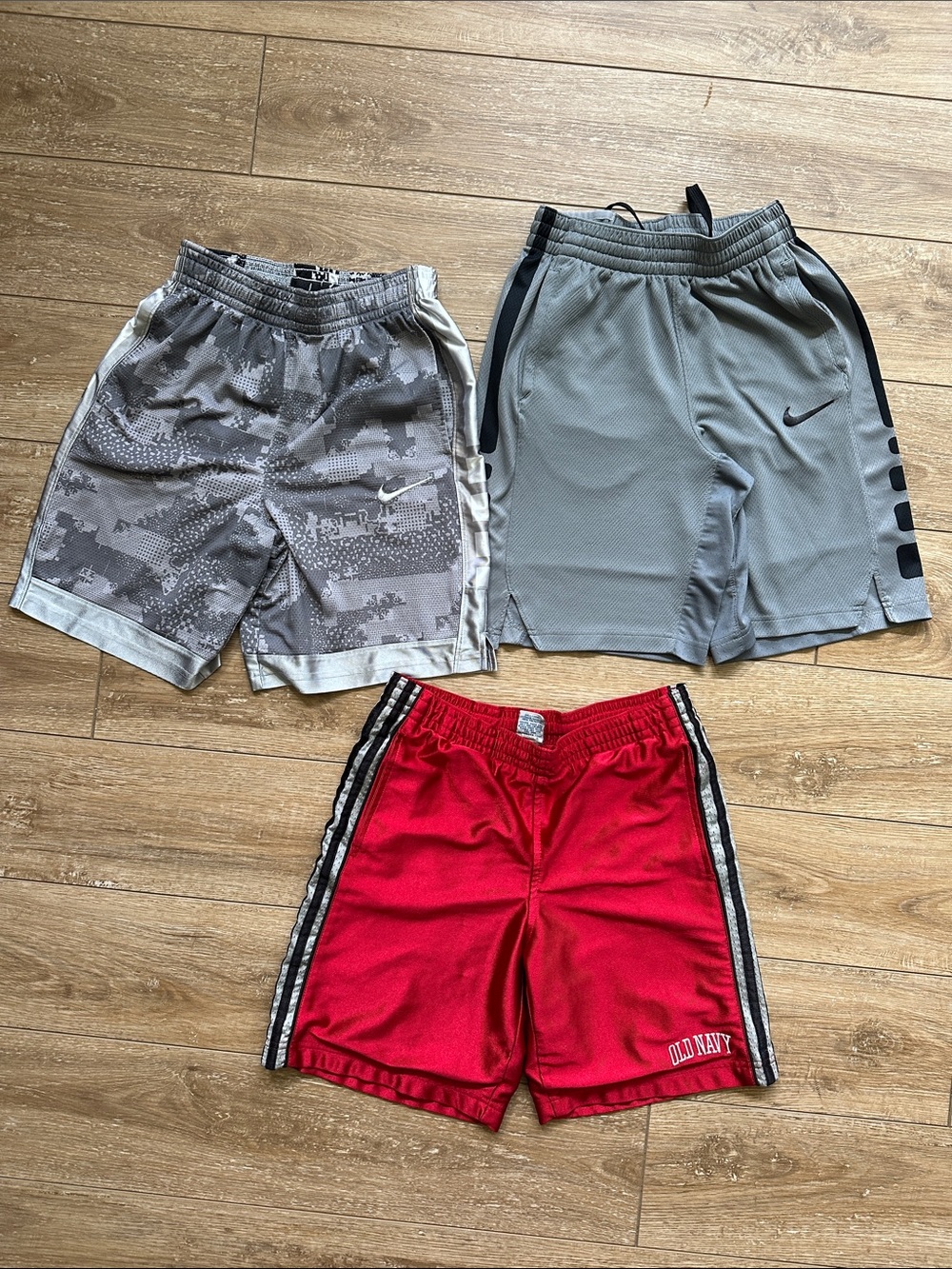 Set of 3 Boys Athletic Shorts Nike & Old Navy Size L